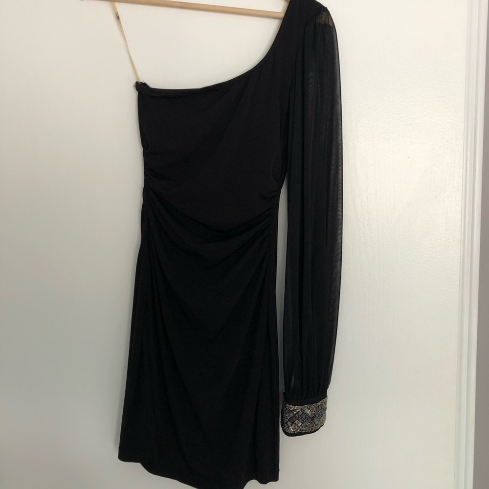 Black One Sleeved Dress